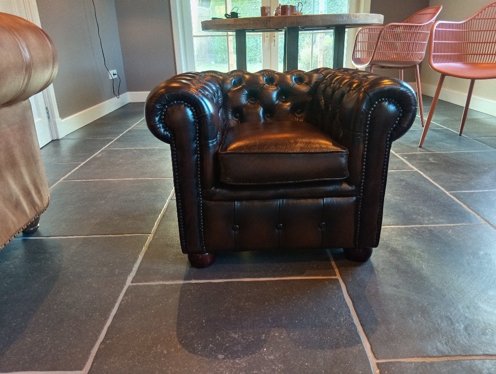 Chesterfield stoel Baby Chair, Huis en Inrichting, Fauteuils, Ophalen, Gebruikt, Minder dan 75 cm, Chesterfield
