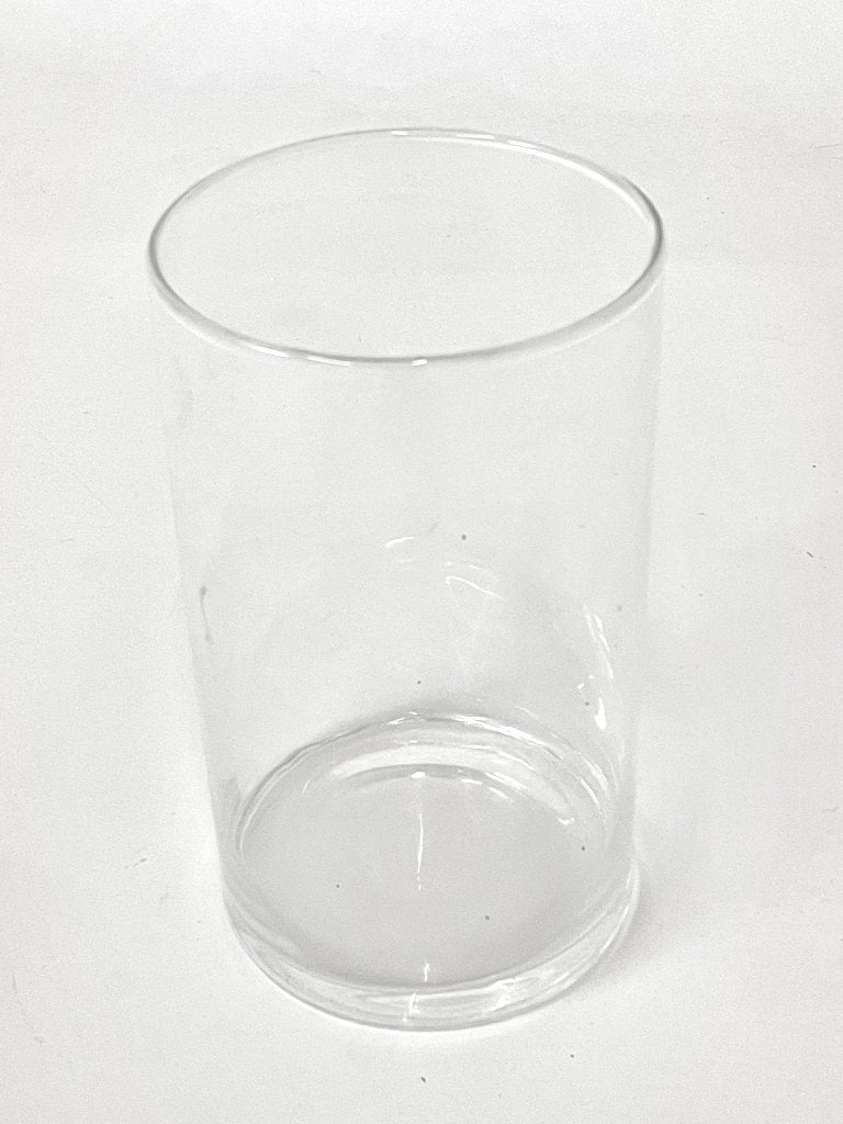 Mooie glazen rechte cilinder vorm vaas hoogte 25 cm, Ophalen, Overige kleuren, Minder dan 50 cm, Glas