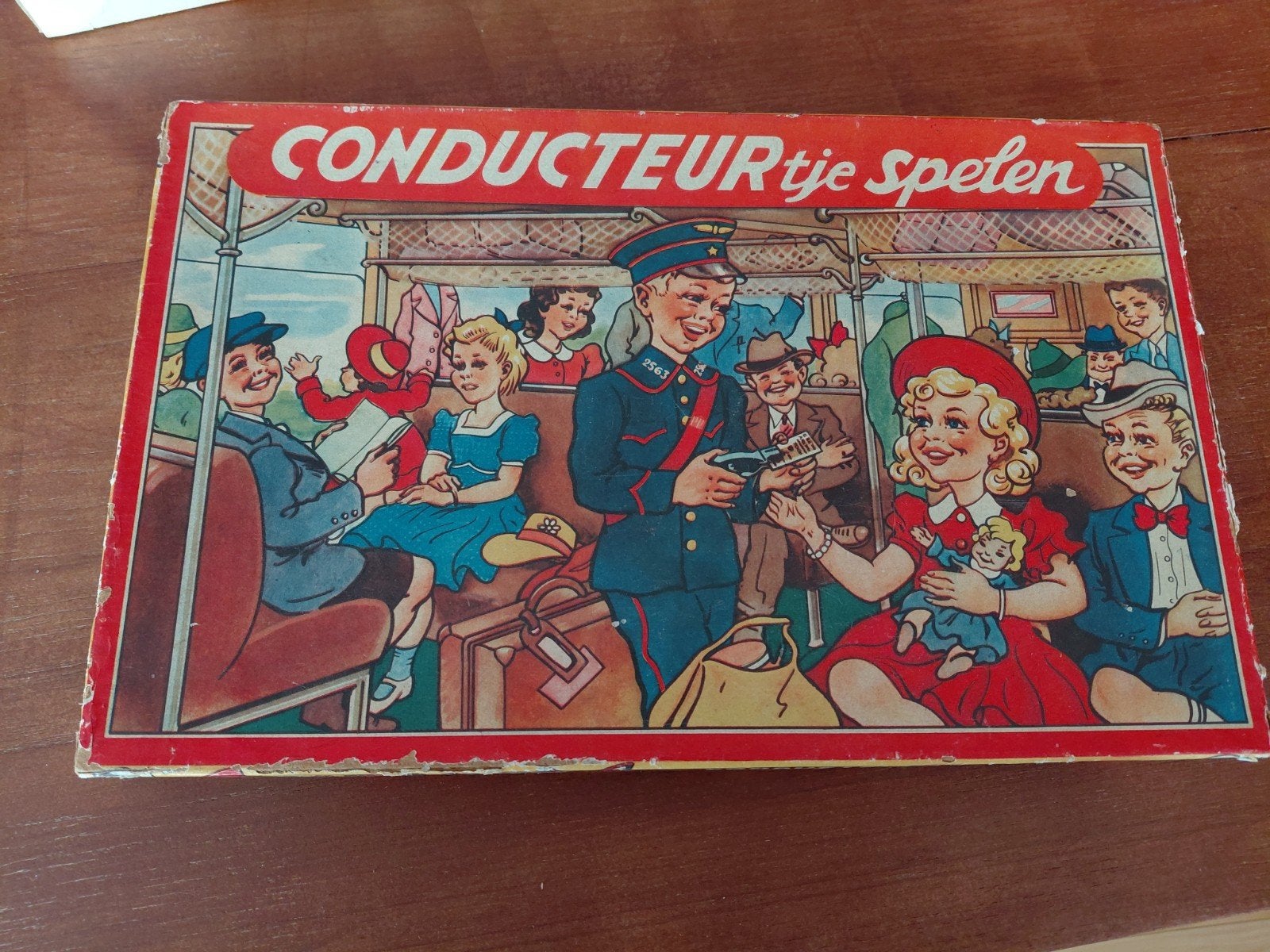 Vintage Gezelschapsspel: Conducteurtje Spelen, Hobby en Vrije tijd, Drie of vier spelers, Ophalen of Verzenden, Gebruikt, Onbekend