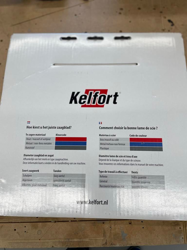 Kelfort Cirkelzaagblad 300mm voor non-ferro metalen, Ophalen of Verzenden, Nieuw, Minder dan 600 watt, Cirkelzaag