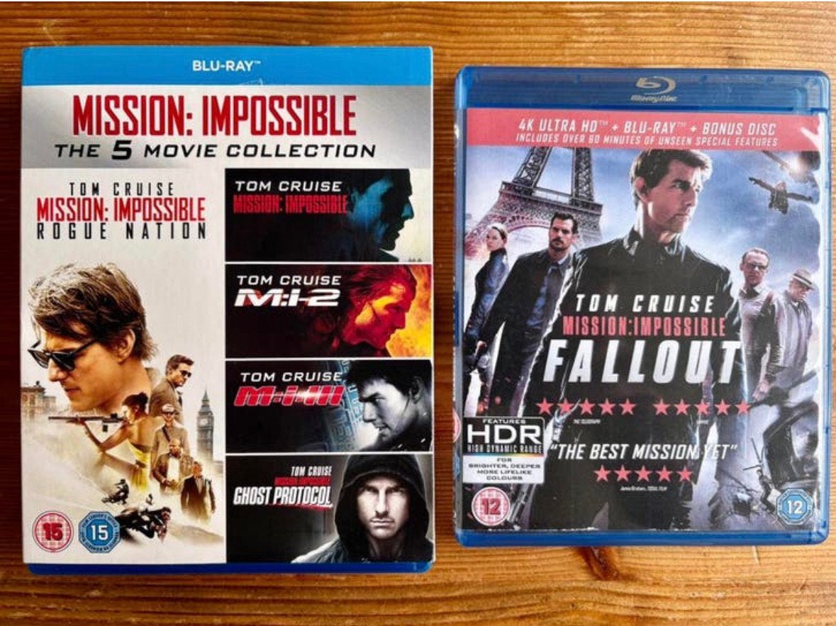 Bluray: Mission Impossible 1-6 (lees ajb), Cd's en Dvd's, Blu-ray, Ophalen of Verzenden, Zo goed als nieuw, Actie