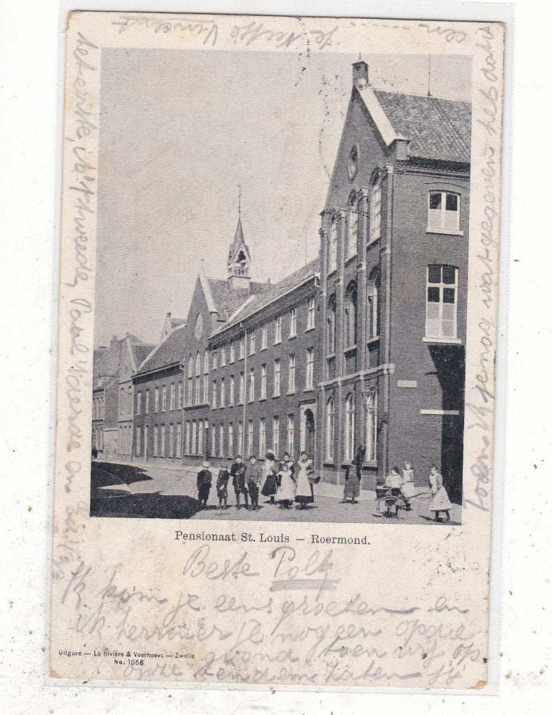 Roermond-St. Louis circa 1900, Verzamelen, Ansichtkaarten | Nederland, Ophalen of Verzenden, Voor 1920, Gelopen, Limburg