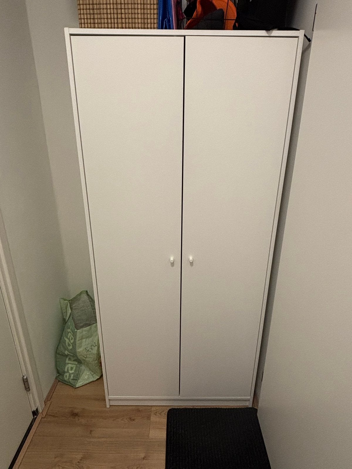 IKEA  KLEPPSTAD kledingkast wit met 2 deuren, Ophalen, Gebruikt, 50 tot 100 cm, 150 tot 200 cm