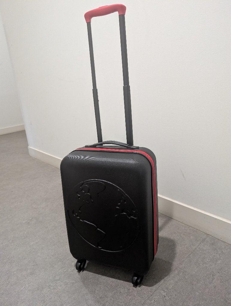 Trolley Koffer (4 rollen/4 wheels), Ophalen, Uitschuifbare handgreep, 50 tot 60 cm, Hard kunststof