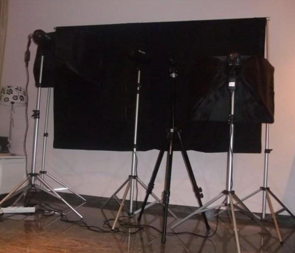 Complete Fotostudio Set met Achtergrond en Flitsers, Audio, Tv en Foto, Fotografie | Fotostudio en Toebehoren, Ophalen of Verzenden