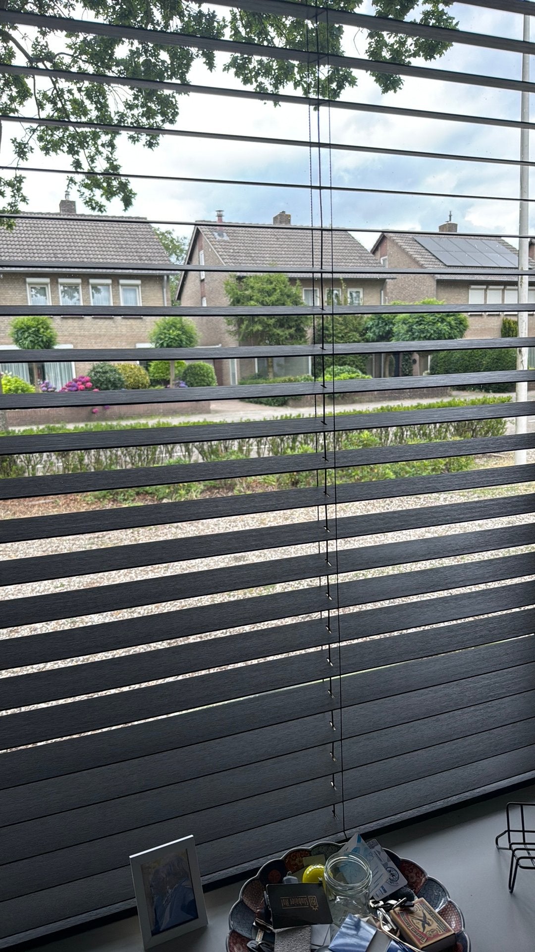 Houten jalouzieen zwart 50 mm, Ophalen of Verzenden, Zo goed als nieuw, Zwart