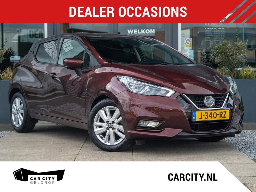 Nissan Micra 1.0 IG-T N-Connecta Automaat / Navi / Android a, Auto's, Nissan, Gebruikt, Euro 6, Met garantie (alle), 1055 kg
