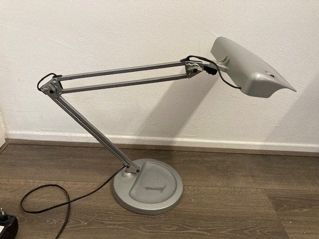 Vintage Bureaulamp Lival Wing Finland, Ophalen, Gebruikt, Vintage, Metaal