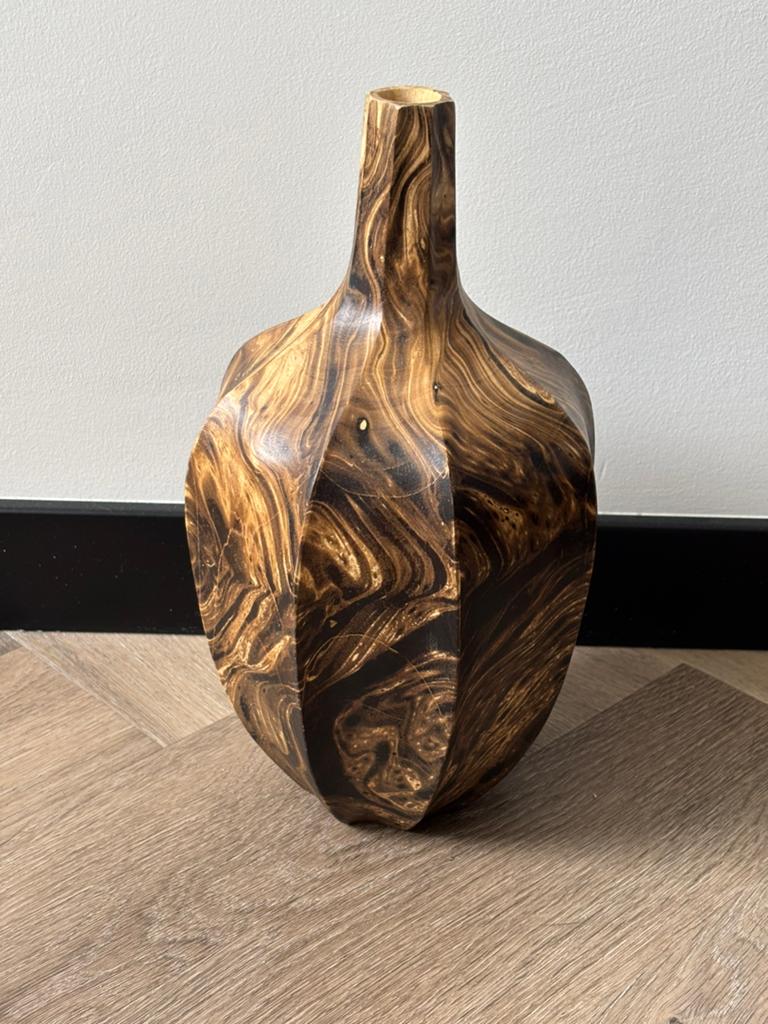 Vaas hout, Ophalen, Overige materialen, Overige kleuren, Zo goed als nieuw