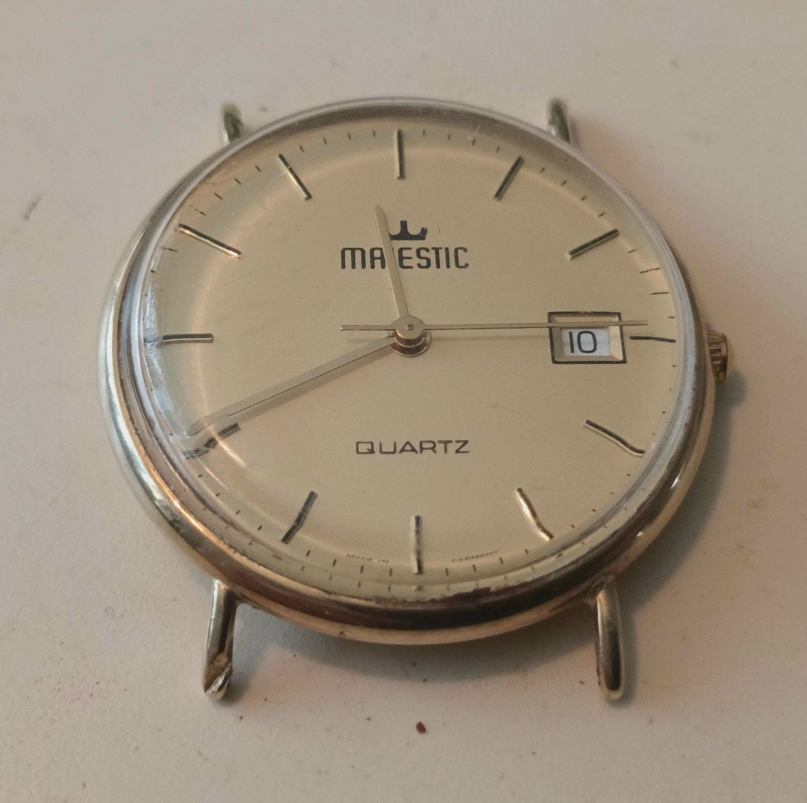 8 karaat gouden vintage Majestic horloge, Sieraden, Tassen en Uiterlijk, Horloges | Antiek, Ophalen of Verzenden, Goud, Overige merken