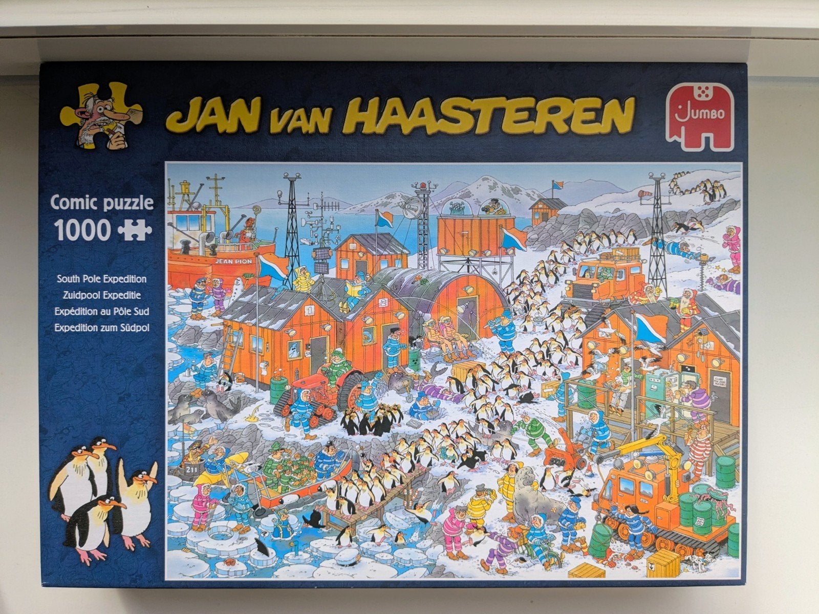 Jan van Haasteren Zuidpool Expeditie 1000 stukjes, Een of twee spelers, Ophalen, Zo goed als nieuw, Jumbo