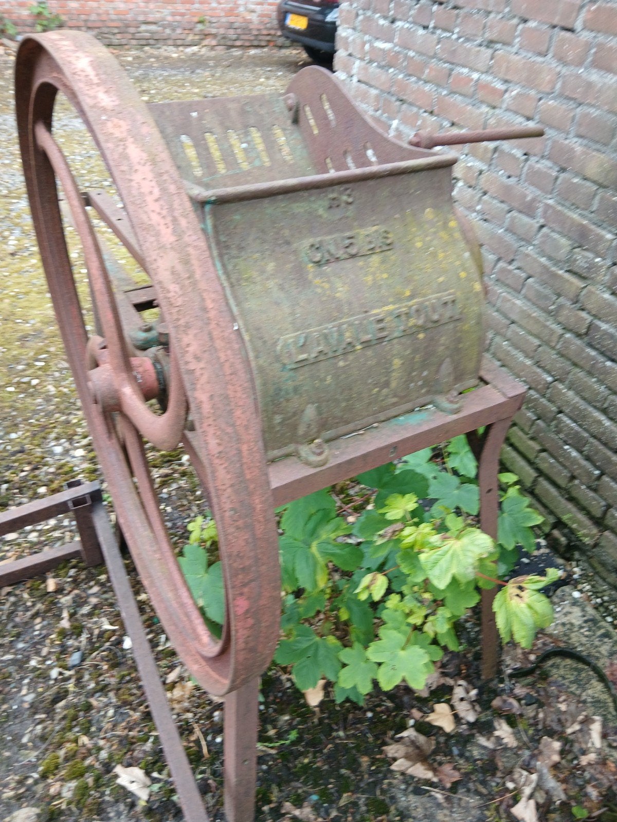 Ouderwetse bietemolen (gietijzer), Antiek en Kunst, Ophalen of Verzenden