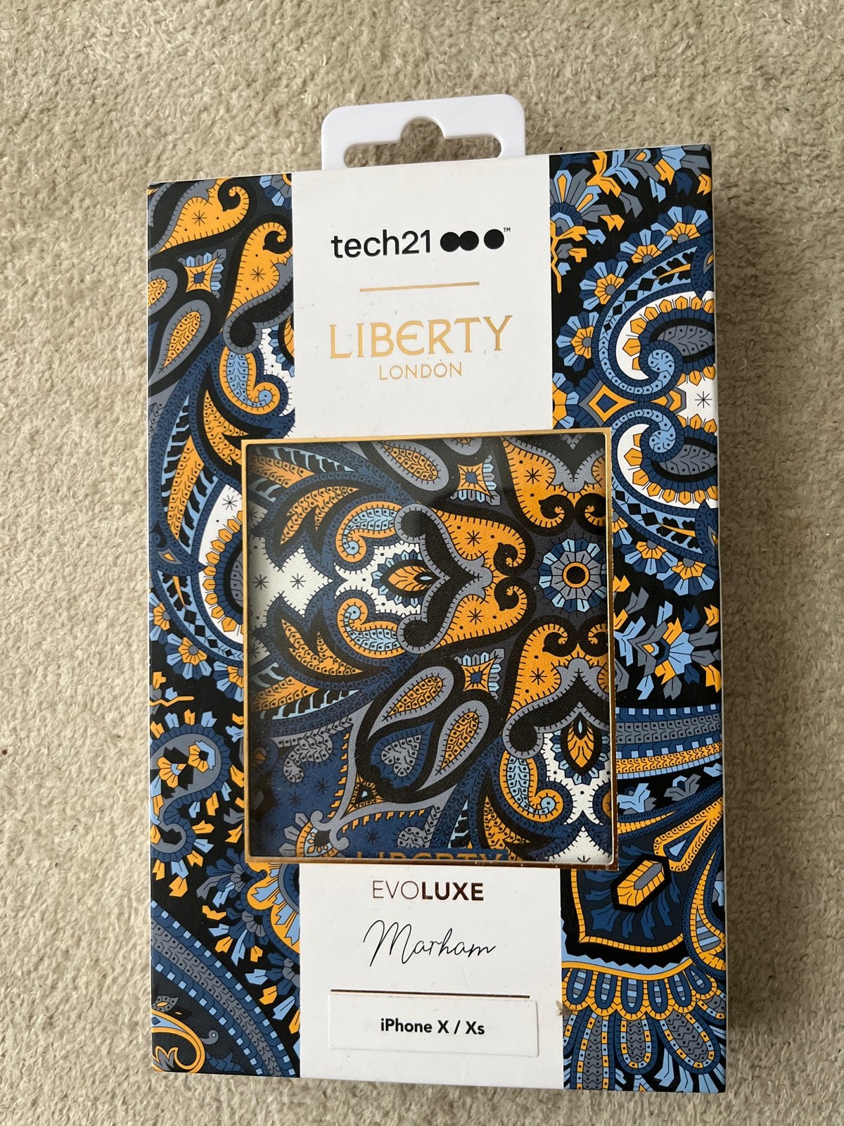Tech21 Liberty London iPhone X/Xs Hoesje - Marham, Ophalen, Overige merken, Nieuw, Hoesje of Tasje