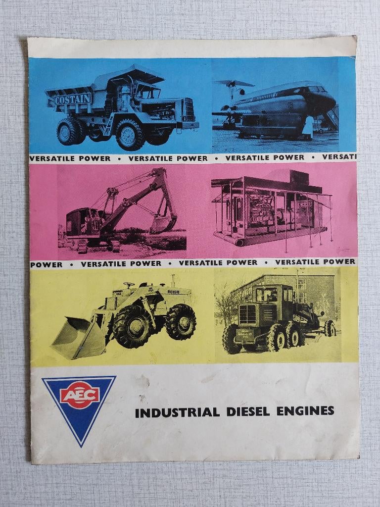 Brochure / Folder A.E.C. Industrial Diesel Engines, Boeken, Ophalen of Verzenden, Gelezen, Overige merken