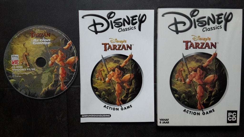 PC Game - Disney's Tarzan Action Game - Platform Spel, 1 speler, Ophalen of Verzenden, Zo goed als nieuw, Vanaf 3 jaar