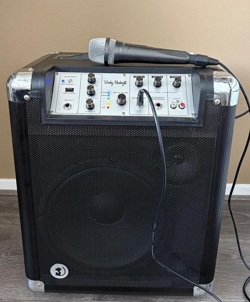 Wonky Monkey Bluetooth Party Box Karaokeset, Ophalen