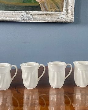 4 Wedgwood Edme mokken, Klassiek, Zo goed als nieuw, Mok, Ophalen of Verzenden