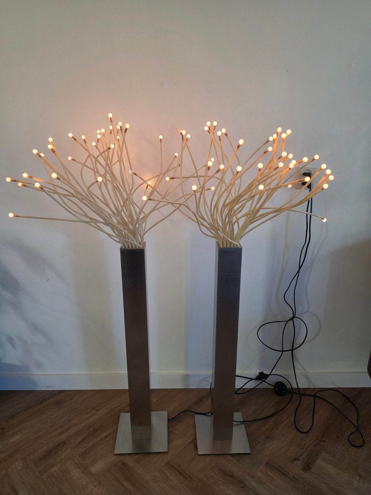 Ikea Stranne 1990/2000 vintage vloerlamp 2x, Gebruikt, 100 tot 150 cm, Vintage, Ophalen of Verzenden
