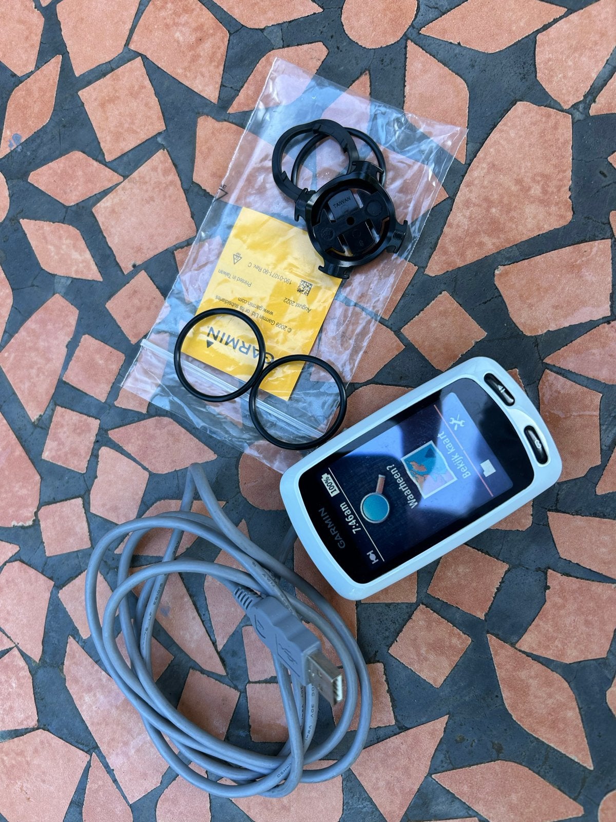 Garmin Edge Touring, Ophalen, GPS, Gebruikt