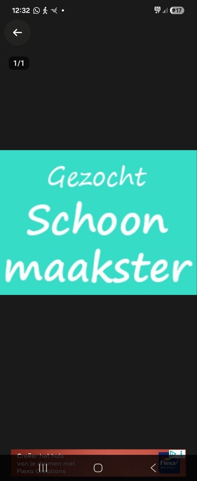 schoonmaakster