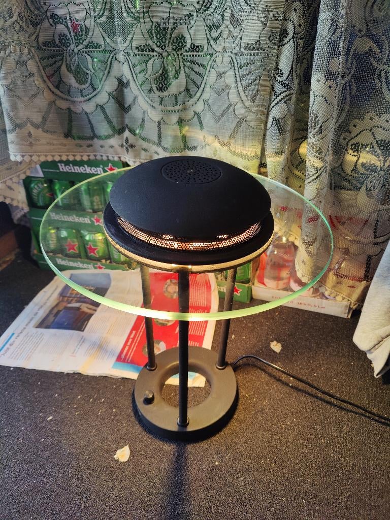 Tafellamp, Ophalen of Verzenden, Zo goed als nieuw, Glas, Minder dan 50 cm