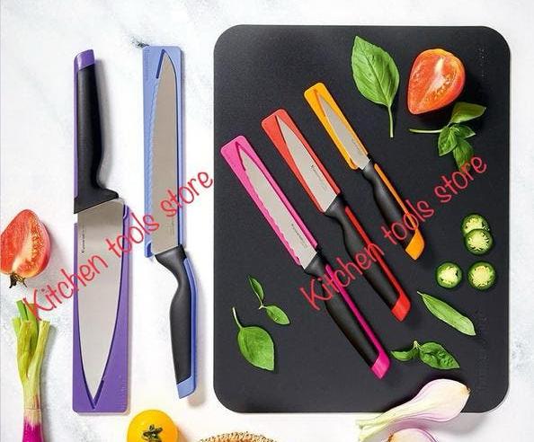 Tupperware Messen set (5x mes ) + gratis xl snijplank, Ophalen of Verzenden, Nieuw, Overige typen