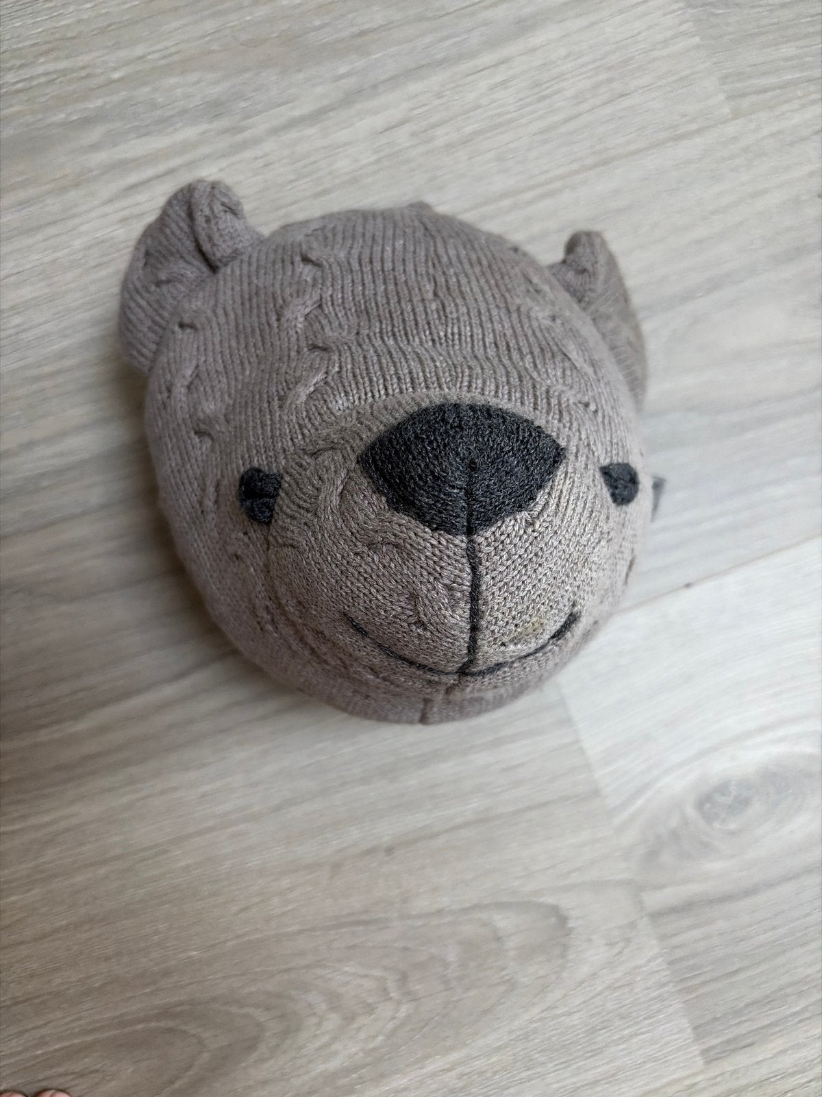 Baby's Only Knuffelbeer Hoofd Muurdecoratie Grijs, Beer, Ophalen of Verzenden, Klein (minder dan 20 cm), Bruin