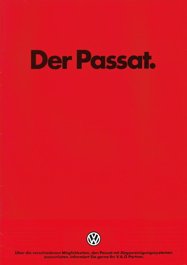 Folder Volkswagen Passat (1985), Verzenden, Gelezen, Volkswagen