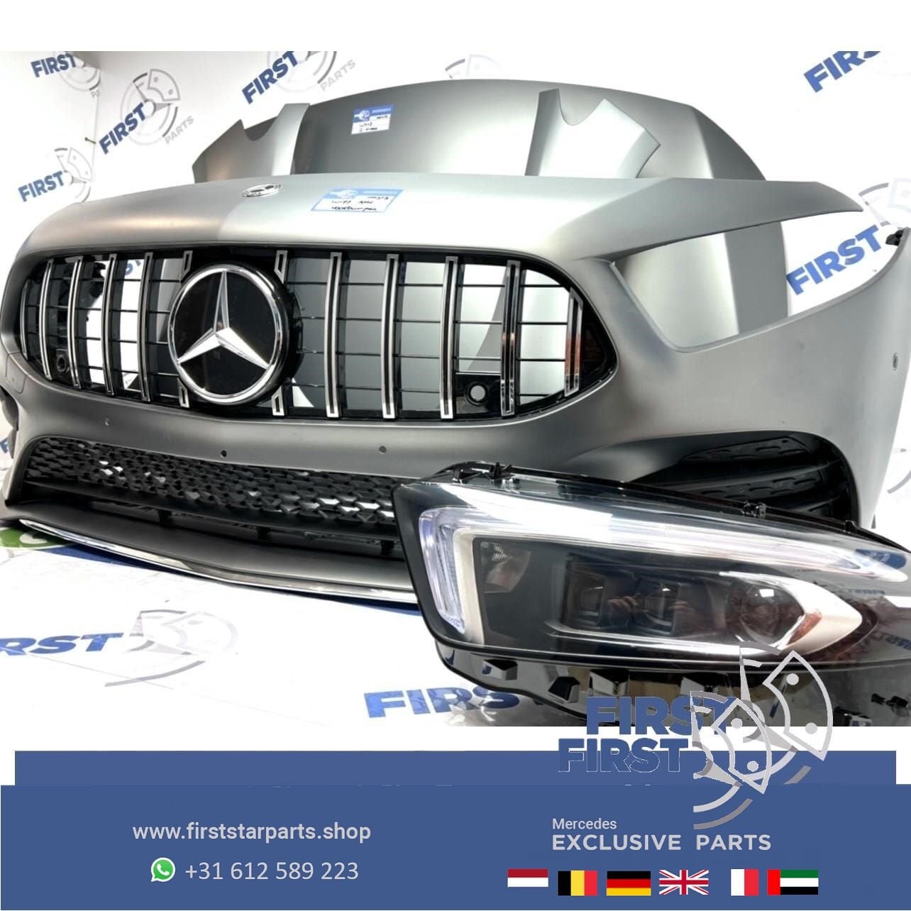 W177 AMG LINE VOORKOP A Klasse 2018-2022 MAT GRIJS ORIGINEEL