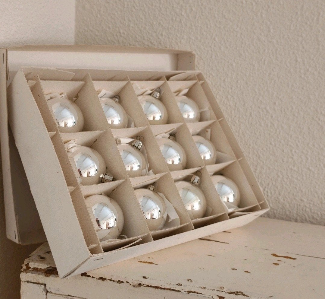 Oude kerstballen zilver (1), Ophalen of Verzenden