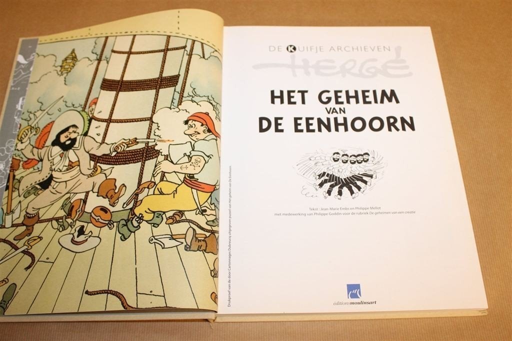 Het Geheim van de Eenhoorn HC — Kuifje Archieven — Hergé, Eén stripboek, Ophalen of Verzenden, Zo goed als nieuw