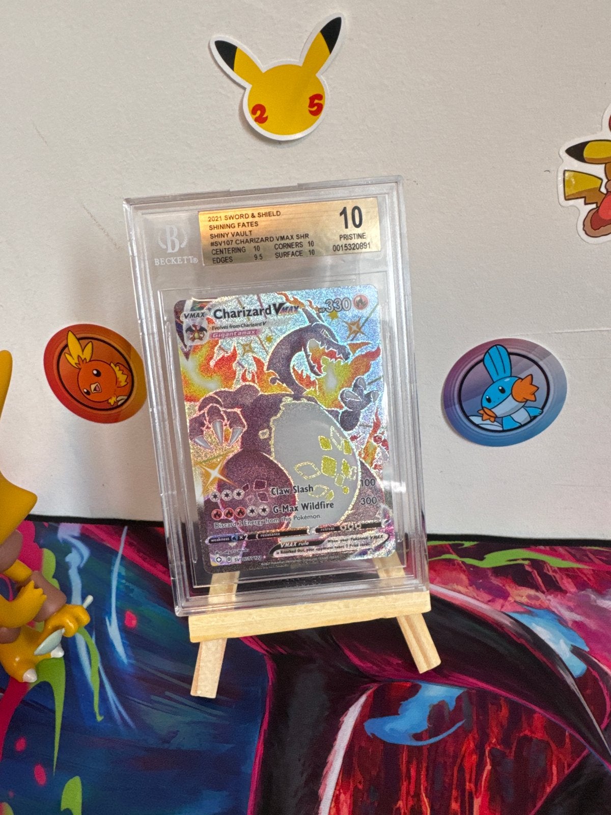 Charizard Sword & Shield 2021 Beckett Pristine 10, Hobby en Vrije tijd, Verzamelkaartspellen | Pokémon, Ophalen of Verzenden, Nieuw