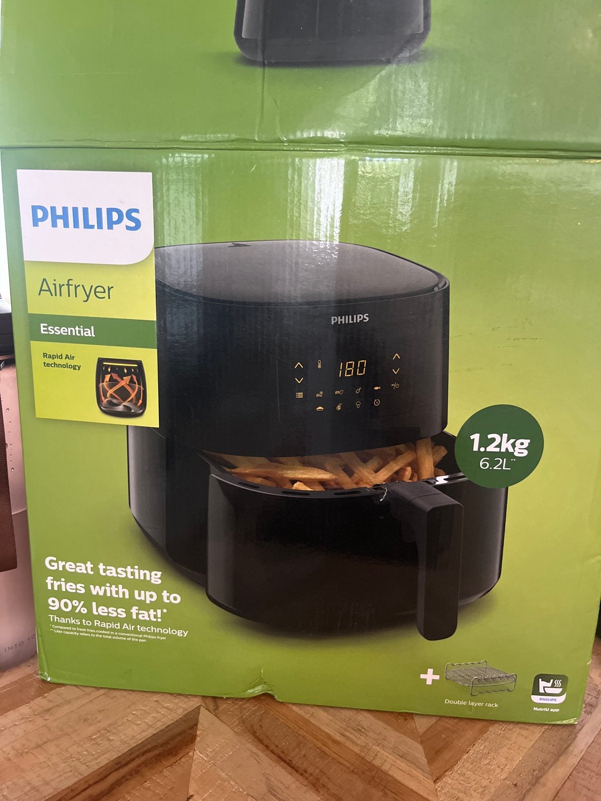 Philips Airfryer Essential XL 1.2kg/6.2L met bakpapier, Witgoed en Apparatuur, Airfryers, Ophalen of Verzenden, Nieuw, Airfryer XL