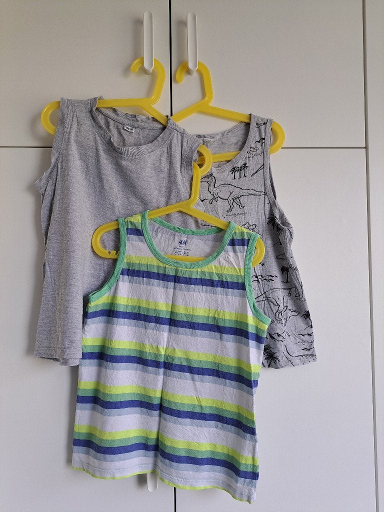 3x hemd H&M Zeeman - maat 134 140, Gebruikt, H&M, Ophalen of Verzenden, Shirt of Longsleeve