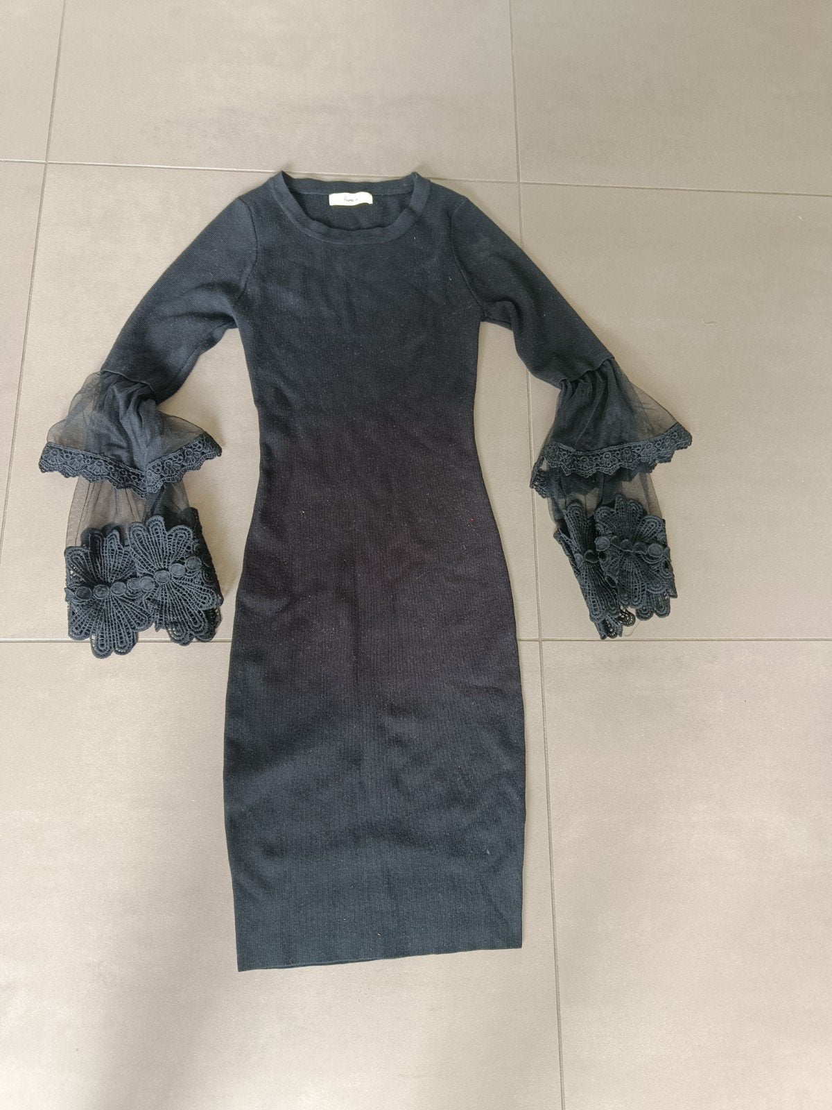 Galajurk feestjurk mt 36, Kleding | Dames, Jurken, Zwart, Ophalen of Verzenden, Zo goed als nieuw, Maat 36 (S)