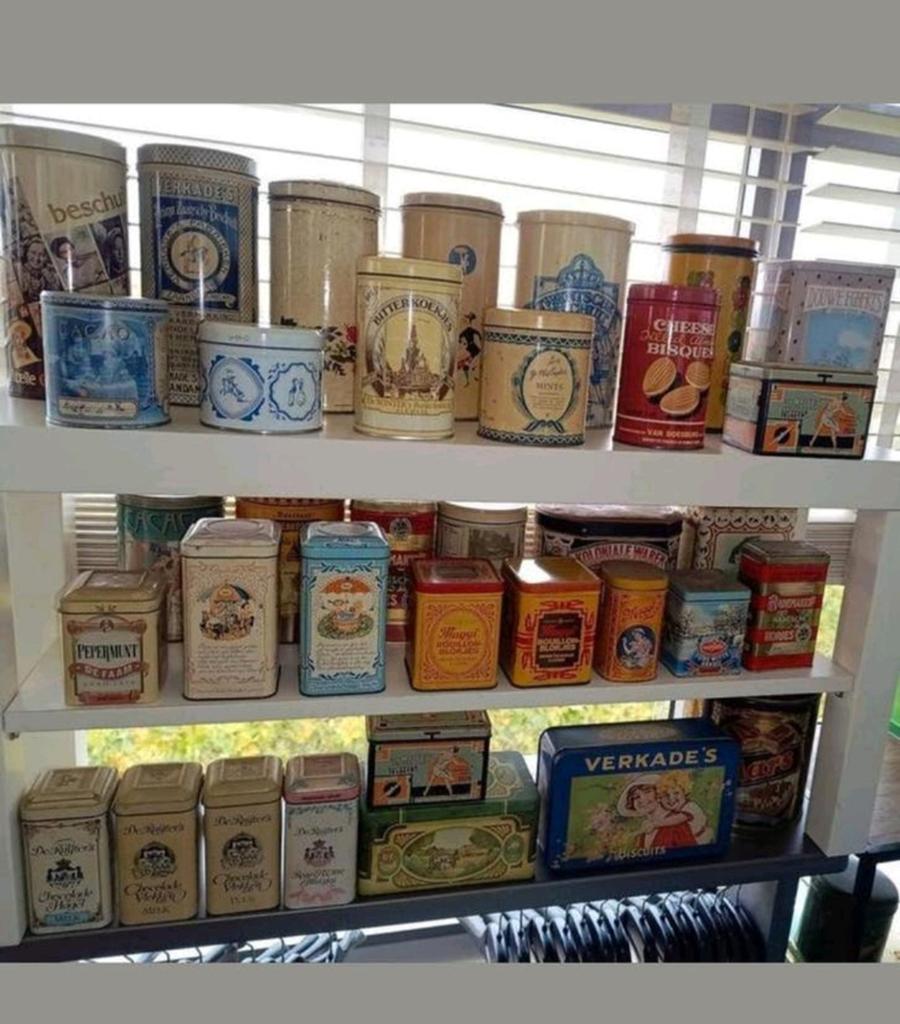 Blikken verzameling vintage 33 stuks
Ook los te koop., Verzamelen, Blikken, Ophalen, Gebruikt, Overige