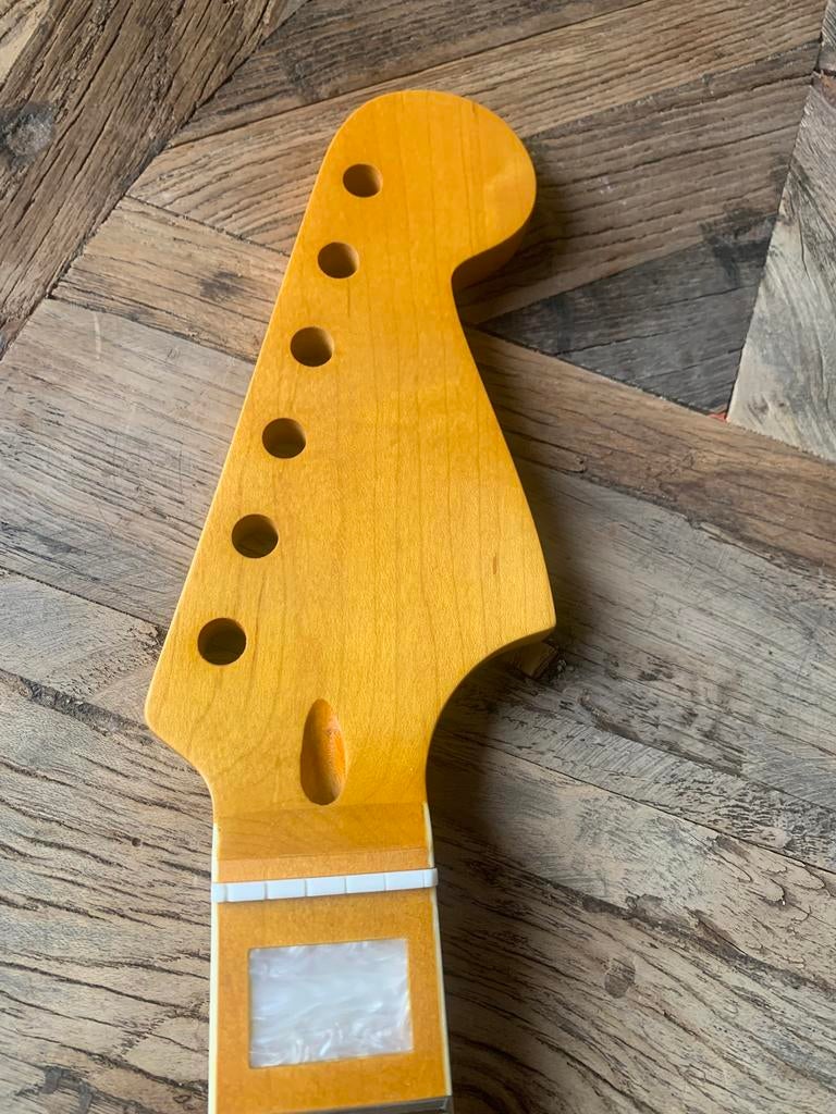 Jazzmaster/Stratocaster hals” Maple met white block inlay”, Verzenden, Geen, Jpsg, Gewn
