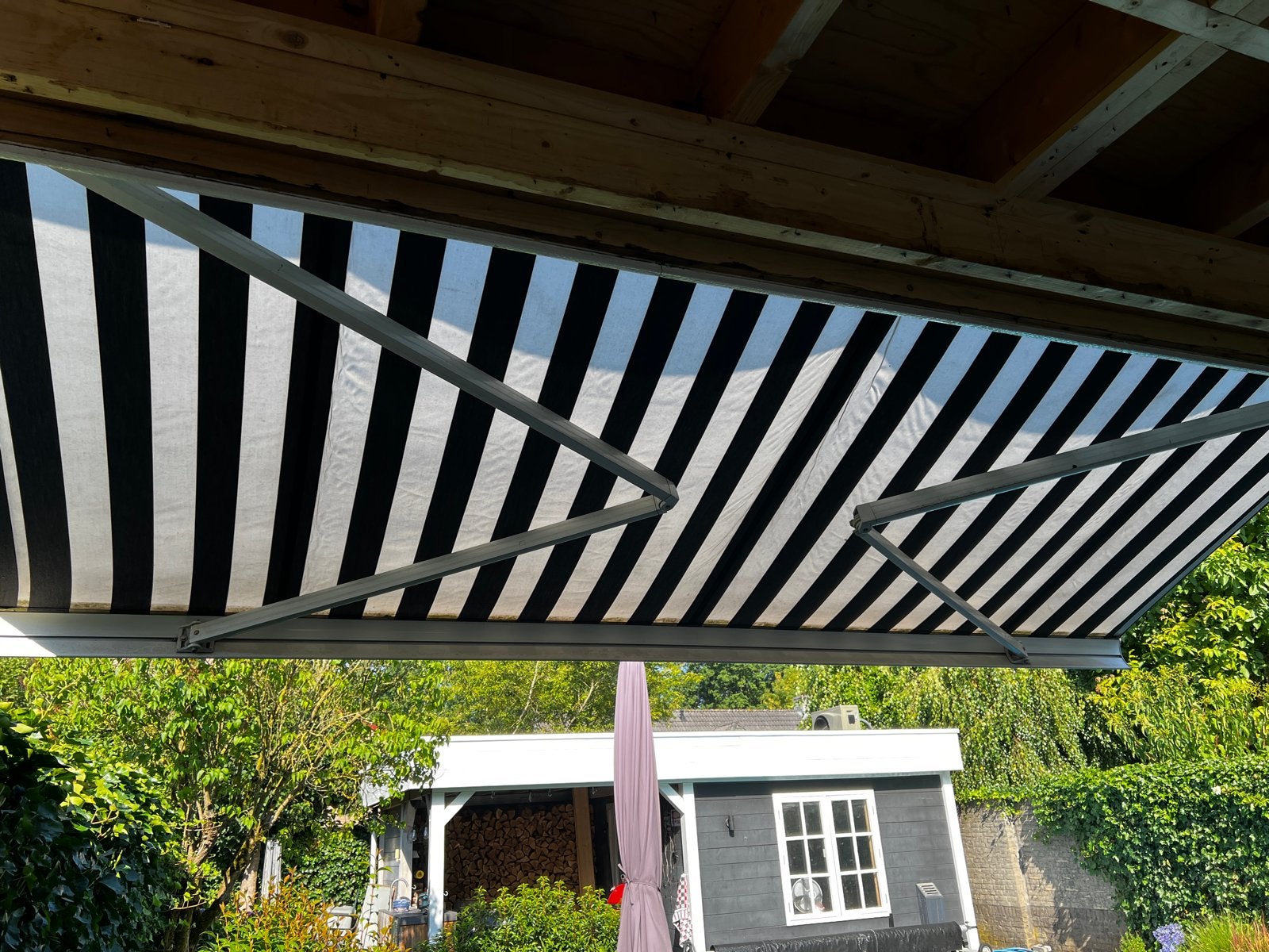 Elektrische luifel in goede staat, Ophalen, Gebruikt, 150 tot 300 cm, 250 cm tot 450 cm