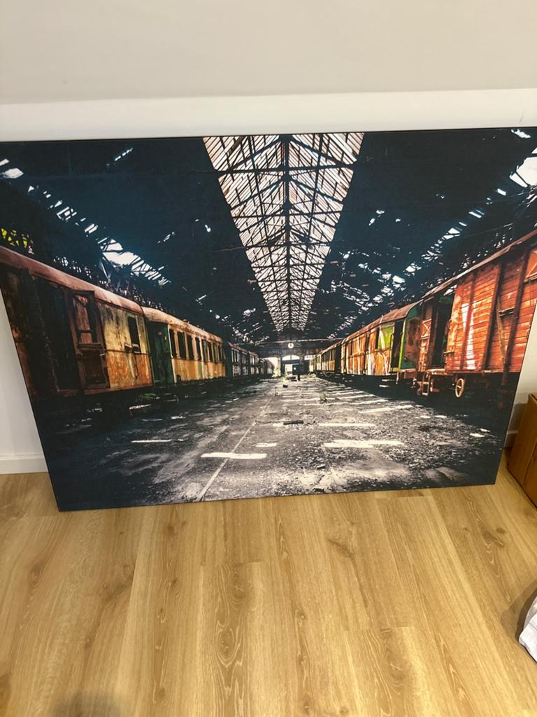 Urban Cotton - Wandkleed 'Depot' met Frame, Huis en Inrichting, Woonaccessoires | Wanddecoraties, Ophalen of Verzenden, Nieuw