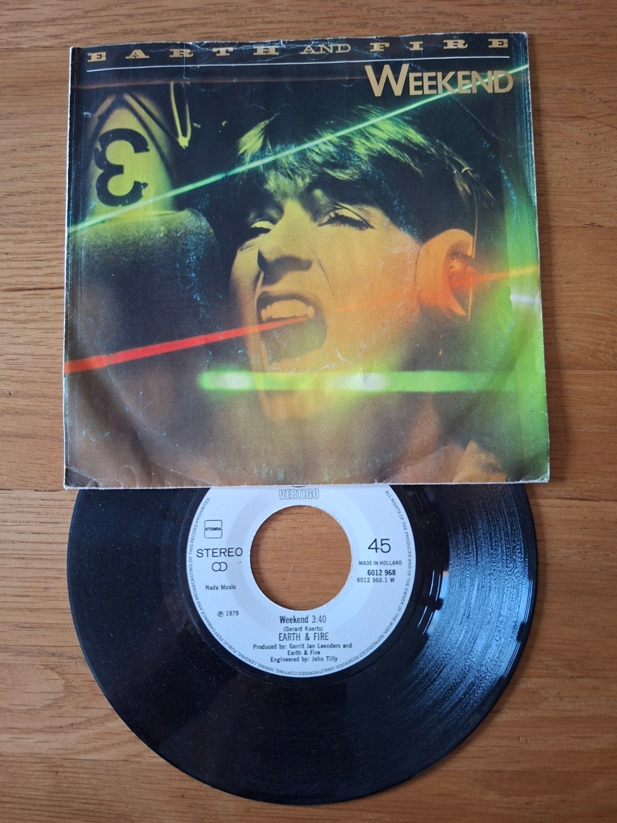 Earth & Fire - Weekend (Single, 1979) - Pop Vinyl, Gebruikt, 7 inch, Ophalen of Verzenden, Pop