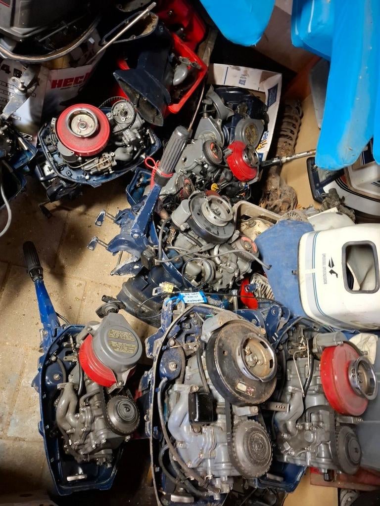 Veel onderdelen buitenboordmotors Honda yamaha johnson, Ophalen of Verzenden, Motor en Techniek