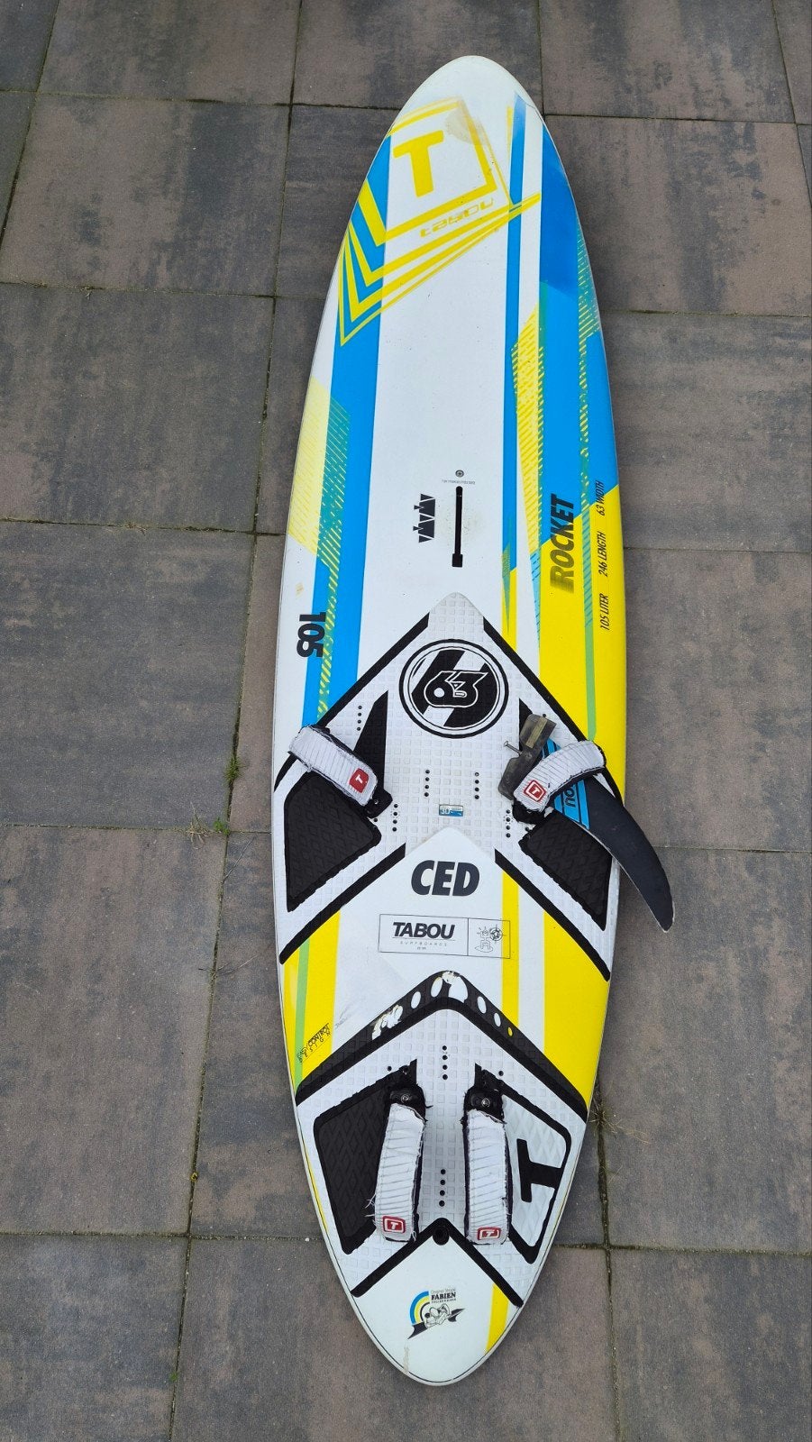 Tabou Rocket 105L CED Windsurfplank 2017, Ophalen, Gebruikt, Tabou, Minder dan 250 cm