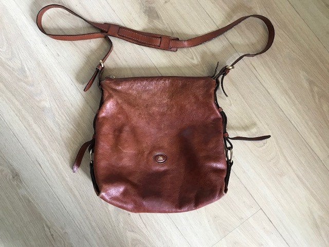 The Bridge shopper schoudertas tas vintage bruin, Sieraden, Tassen en Uiterlijk, Tassen | Schoudertassen, Ophalen of Verzenden