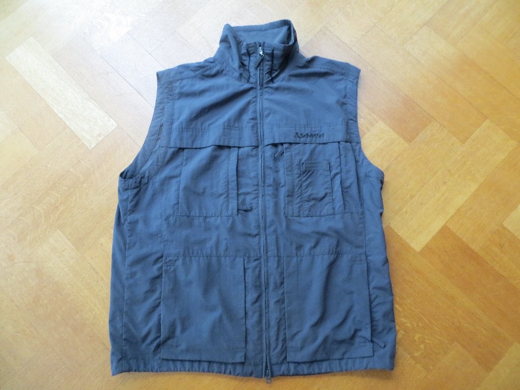 Schoffel Bodywarmer Blauw Heren veel zakken met rits Mt 56, Blauw, Maat 56/58 (XL), Ophalen of Verzenden, Zo goed als nieuw