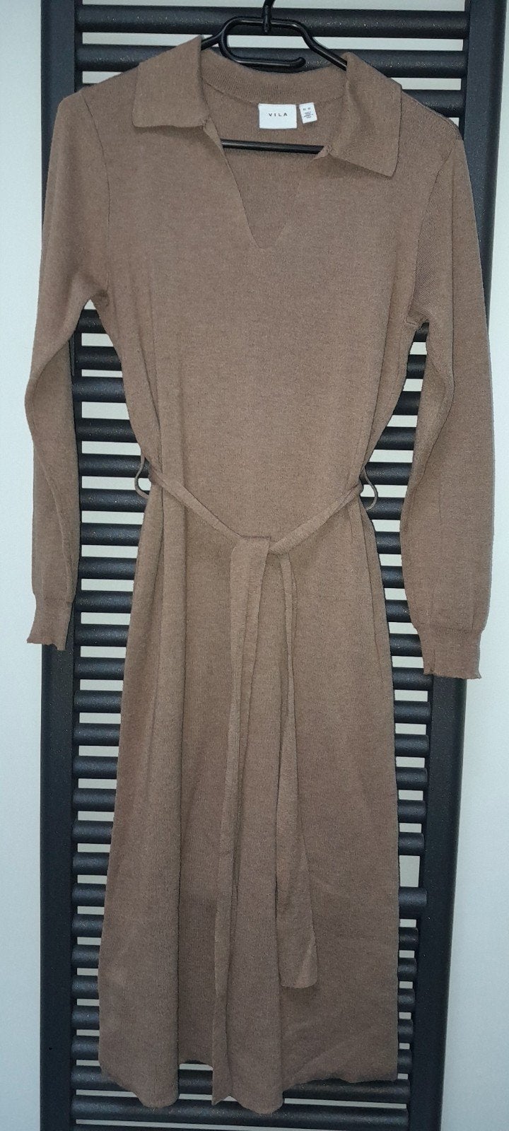 vila jurk xs, Bruin, Vila, Ophalen of Verzenden, Maat 34 (XS) of kleiner