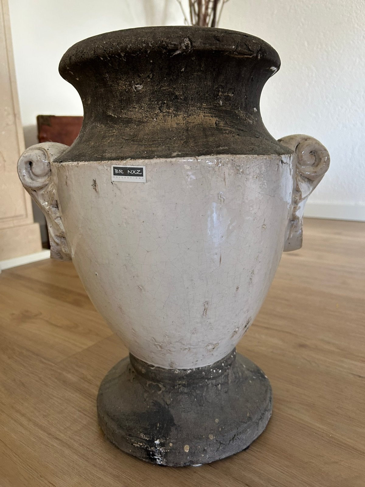 Vaas intratuin, Ophalen, Wit, Aardewerk of Porselein, Nieuw