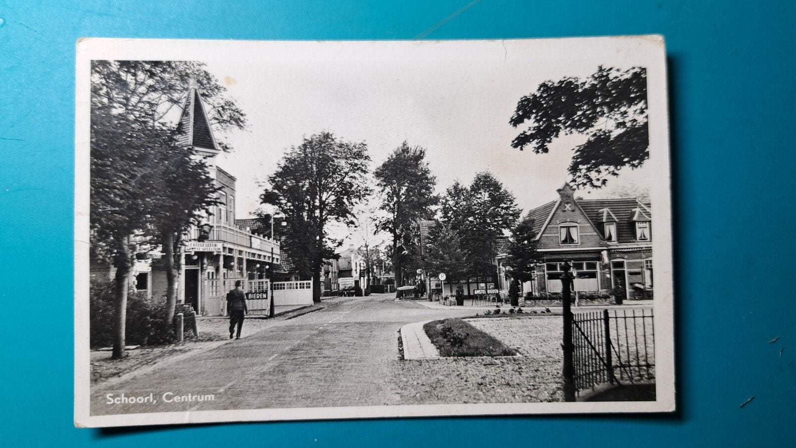 Schoorl centrum 1957, Verzenden, 1940 tot 1960, Gelopen, Noord-Holland
