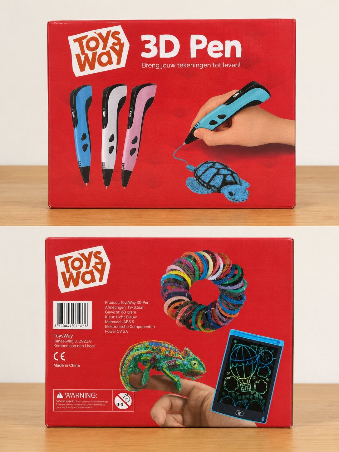 3D pen met veel fillament, Ophalen, Nieuw
