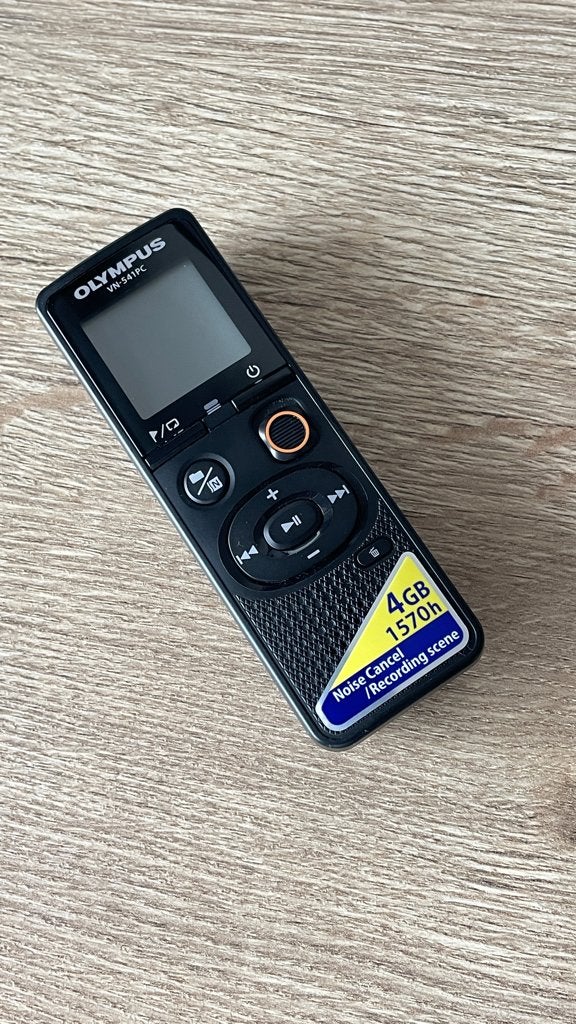 Olympus VN-541PC Voice Recorder / Dictafoon – 4 GB, Ophalen, Zo goed als nieuw, Audio