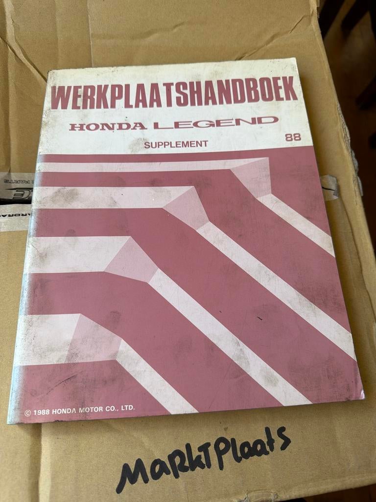 Honda Legend Werkplaatshandboek Supplement 1988, Ophalen of Verzenden